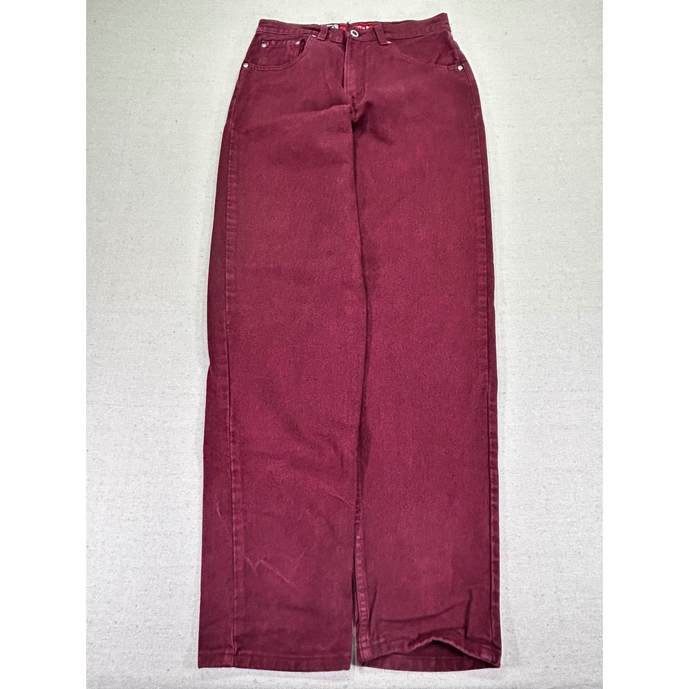Vintage Levi's Women's 7 Jr Silver Tab LOOSE Maroon‎ Denim Jeans SilverTab